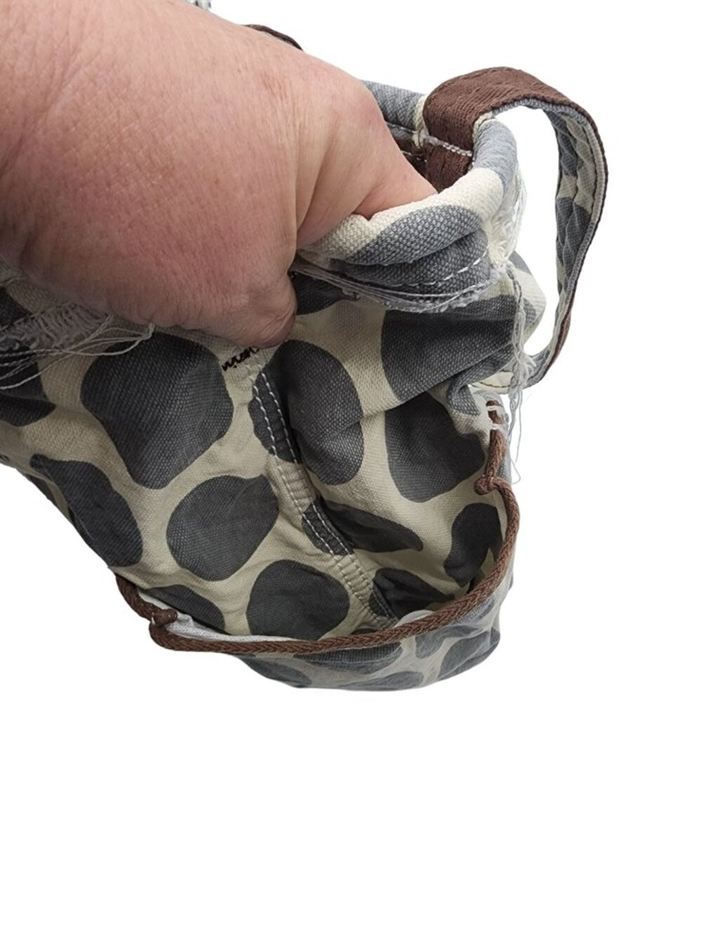 Thirty One Gray Cream all purpose bag 14 x 10 x 7 - Picture 5 of 7